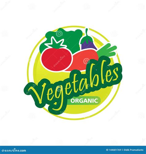 Organic vegetables logo stock vector. Illustration of product - 144681769