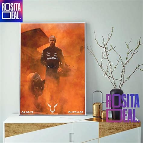 Lewis Hamilton x Black Panther In Dutch GP Decor Poster Canvas Check ...