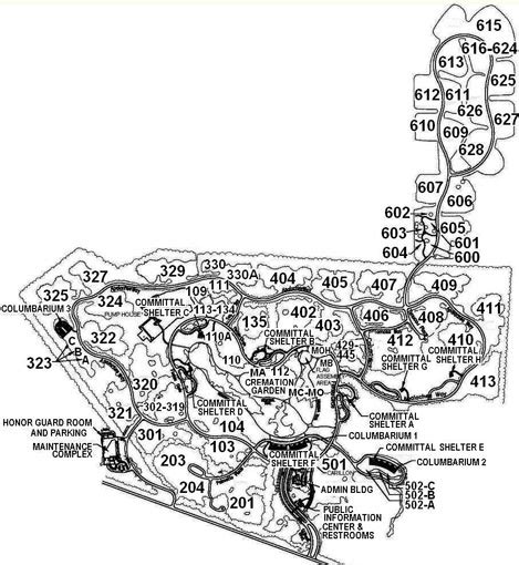 Florida National Cemetery Map | Draw A Topographic Map