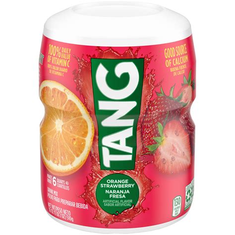 Tang Orange Strawberry Artificially Flavored Powdered Soft Drink Mix ...