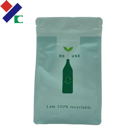 Eco Friendly Stand Up Zip Lock Bags 80 Micron Biodegradable Packaging Pouch Tear Notch