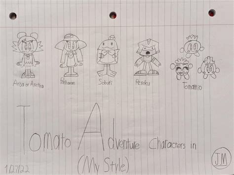 Tomato Adventure Characters in My Style (Heroes) by MarioBlueArts on DeviantArt