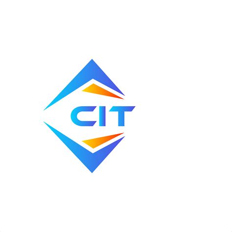 CIT abstract technology logo design on white background. CIT creative ...