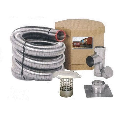 Shop Forever Vent 240-in L x 6-in dia Stainless Steel Single-Wall ...