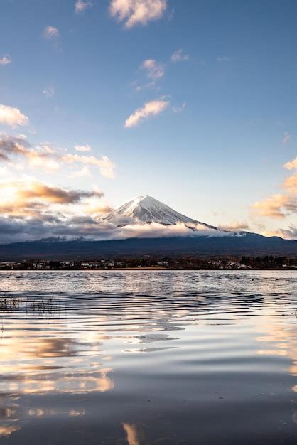 Premium Photo | Close up mount fuji from lake kawaguchi side, mt fuji ...