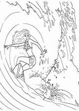 Barbie Surfing Coloring Pages sketch template