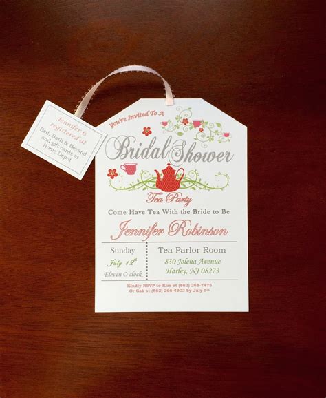 Tea Party Bridal Shower Invitation