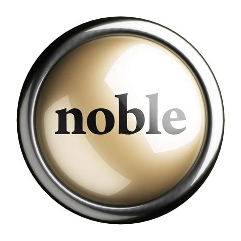 noble word on isolated button 6370410 Stock Photo at Vecteezy