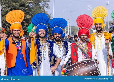 Punjabi Male Artist Performing Bhangra Dance Editorial Photo - Image of ...