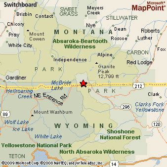 Where is Cooke City, Montana? see area map & more