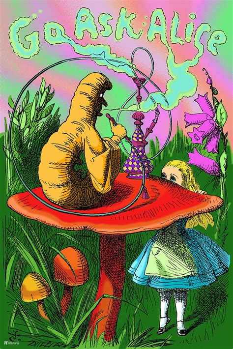 Alice In Wonderland Caterpillar Smoking Hookah Wallpaper