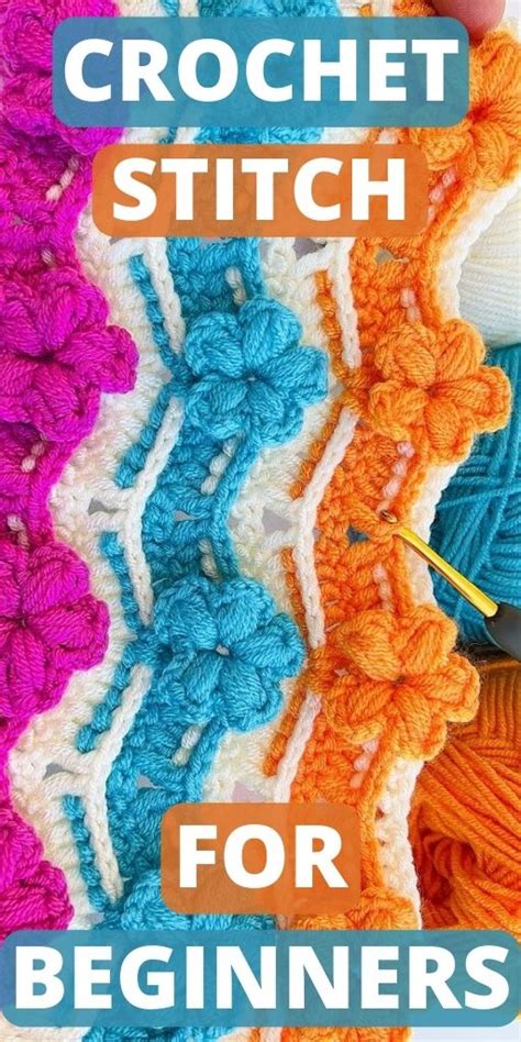 Crochet Flower Stitch Pattern For Blankets - Crocheted World