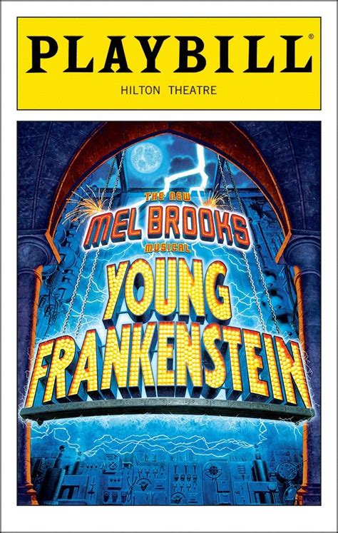 frankenstein musical poster - Google Search | Young frankenstein, Broadway playbills, Musicals