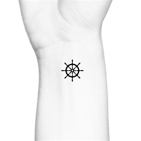 Ship Wheel Temporary Tattoo / Nautical Pirate Tattoo / Beach - Etsy