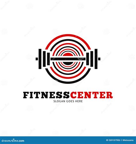 Fitness Center Icon Vector Logo Template Illustration Design Stock ...