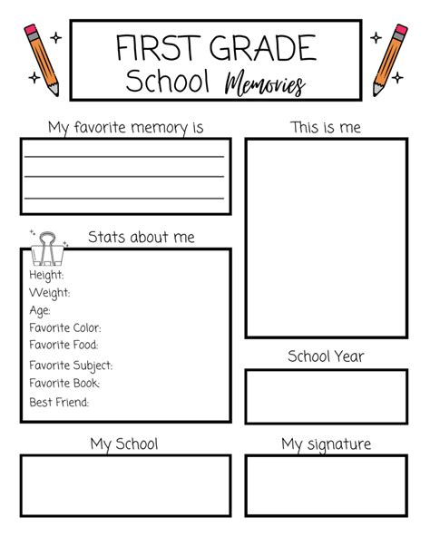 Free Printable Memory Book Templates Pdf