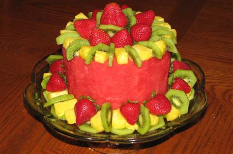 Fruit Cake (Fresh Fruit in the Shape of a Cake) Recipe - Food.com