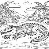 Crocodile Coloring Pages 38  Gem sketch template