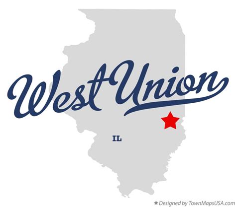 Map of West Union, IL, Illinois