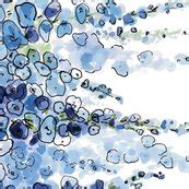 Blue Delphiniums LARGE fabric - sharon_johnson - Spoonflower