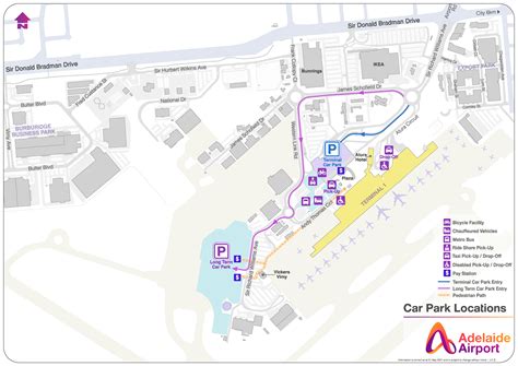 Terminal & Long Term Car Park at Adelaide Airport Location