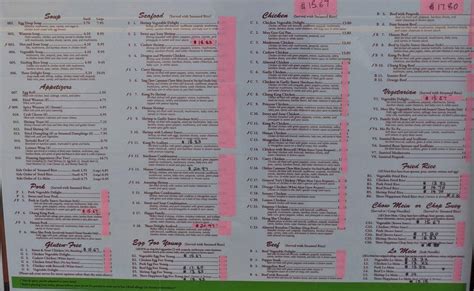 Menu at Three Happiness Restaurant, Grand Rapids