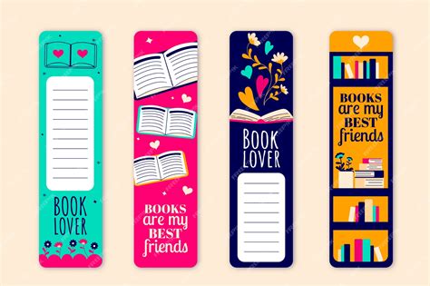 Bookmarks For Books Template