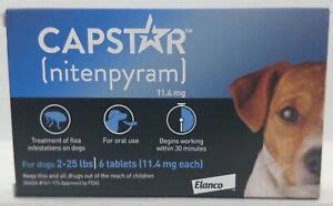 Capstar (nitenpyram) Dogs 2-25 lbs Oral Flea Treatment 6 Tablets NOT Counterfeit | eBay