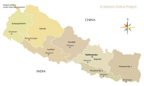 Printable Map Of Nepal