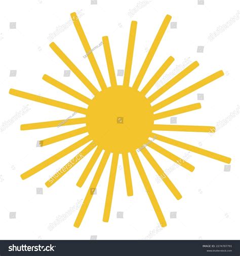 Sun Icon Clipart Vector Illustration Flat Stock Vector (Royalty Free ...