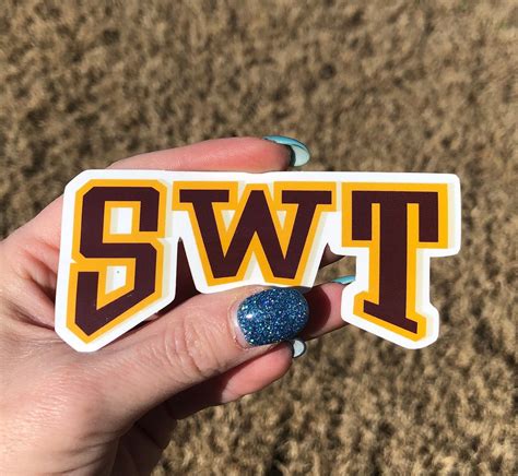 Southwest Texas State UniversityLetter Logo SWT | Etsy