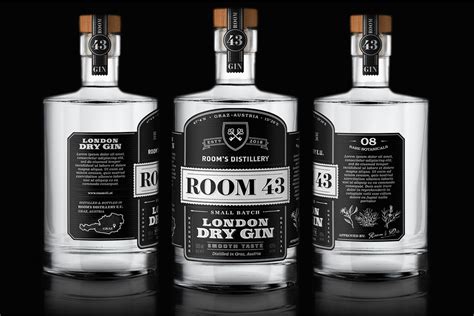 Gin label design by Hamster & Hammer on Dribbble