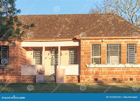 The Rural School and Its Colonial Architecture 01 Stock Image - Image ...