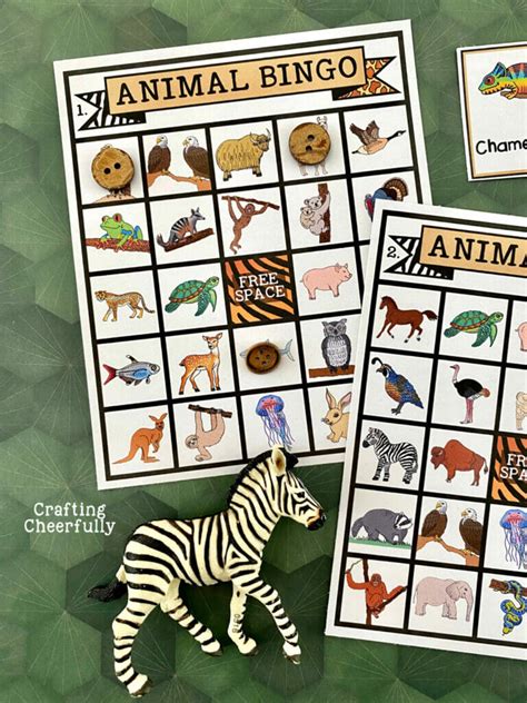 Animal BINGO Game! - Printable Boards - Crafting Cheerfully