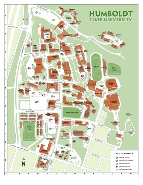 Humboldt State University Campus Map_ – Map Of Us Topographic