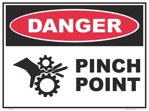 Pinch Point Sign D10360 - National Safety Signs