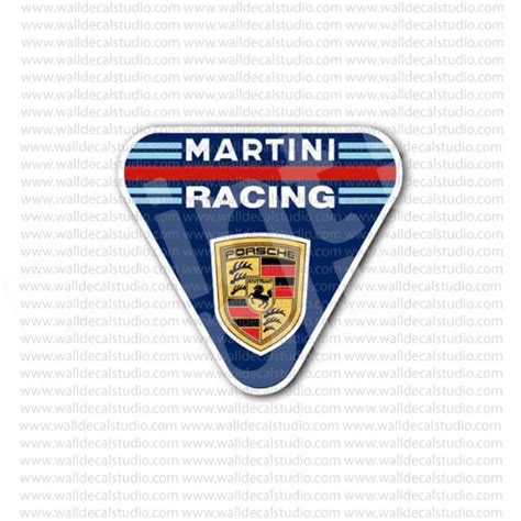 From $4.50 Buy Martini Racing Porsche Emblem Sticker at Print Plus in Stickers Automotive at ...