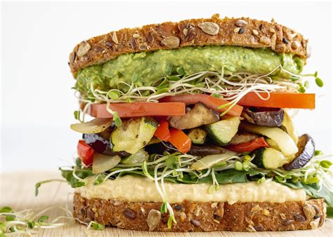 Roasted Veggie Sandwich - Much Better Than Your Average Sandwich - Nutti Nelli