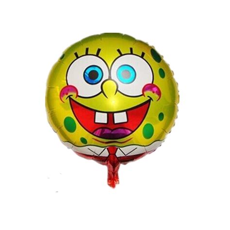 new round SpongeBob balloon wedding decoration birthday party foil ...