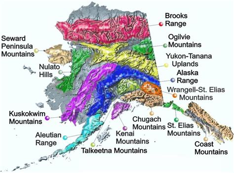 Mountain Ranges In Alaska - Share Map