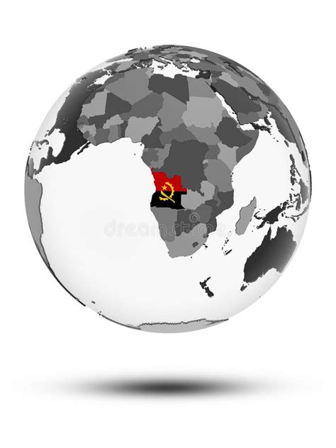 Globe Flag Angola Isolated White Stock Illustrations – 64 Globe Flag ...