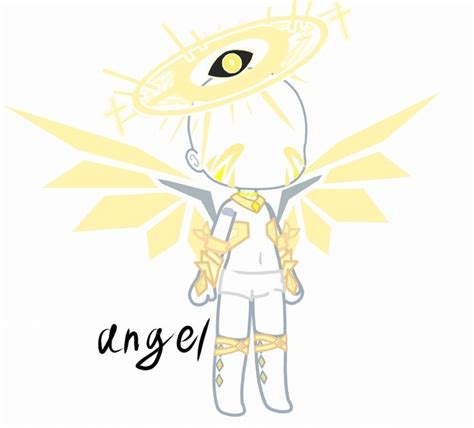 Angel gacha | Иллюстрации лисы, Рисунки фигур, Арт-челлендж