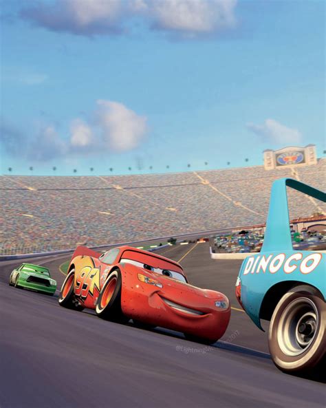 Cars: Lightning McQueen Chick Hicks The King by LightningMcQueen2017 on ...