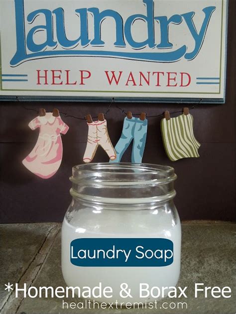 Homemade Laundry Soap Recipe (Borax Free Homemade Laundry Detergent)