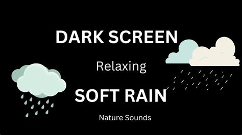 Soft Rain Sounds for Sleeping - YouTube