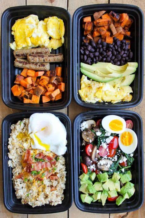 22 Breakfast Meal Prep Recipes for an Easy Morning | Meal prep bowls, Healthy meal prep, Meals