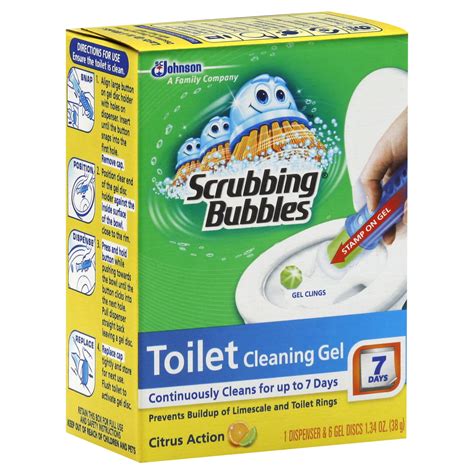 Scrubbing Bubbles Toilet Cleaning Gel, Citrus Action, 1.34 oz (38 g) - Food & Grocery - Cleaning ...