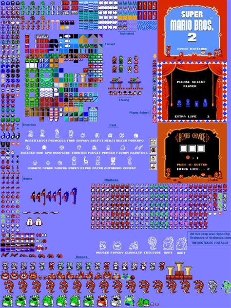 Nes Super Mario Bros Tileset The Spriters Resource | Images and Photos finder