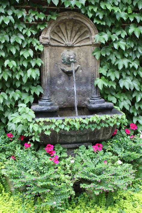 44 best wall fountain in courtyard images on Pinterest | Wall fountains ...