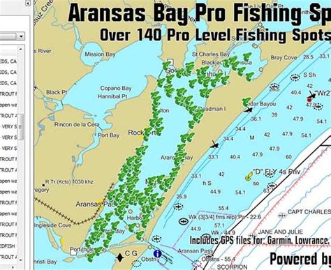 Aransas Bay Fishing Spots - Texas Fishing Spots Maps for GPS